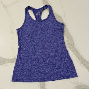 Nike Dri-Fit Racerback Athletic Tank Top Womens Small Heather Purple Performance